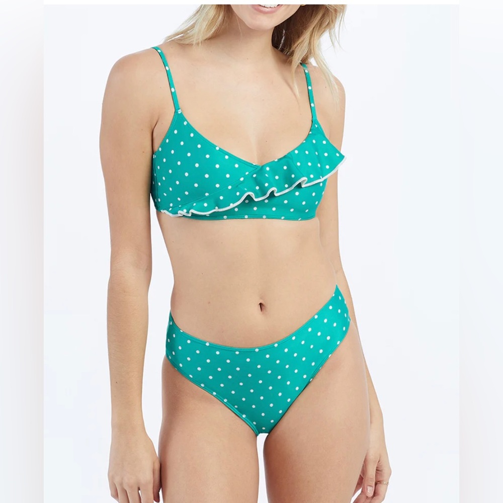 Summersalt Ruffle Marina Bikini Top & High Rise Bottom, 4, NWT